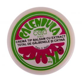 Crema tip balsam cu extract total de galbenele si catina, 40 g, Plafar, Ceta Sibiu
