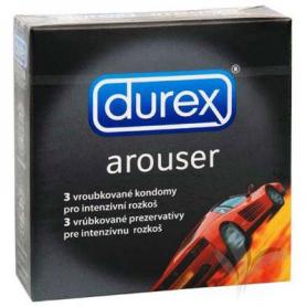 Prezervativ Durex arouser, 3 prezervative cu nervuri, Durex