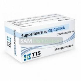 Supozitoare cu glicerina pentru adulti, 10 bucati, Tis Farmaceutic