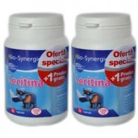 Lecitina 1200 mg Bio-Synergie, 30+30 capsule