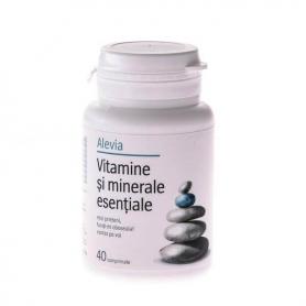 Vitamine si Minerale Esentiale, 40 comprimate, Alevia