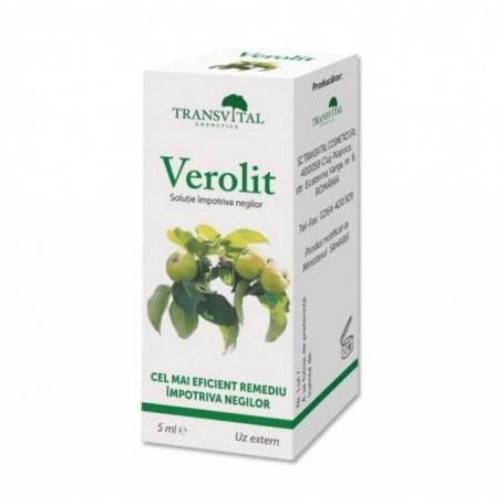Verolit - solutie eficienta impotriva negilor si verucilor, 5 ml, Transvital