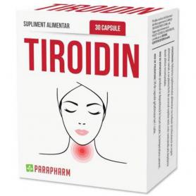 Tiroidin (spirulina+iod+tirozina), 30 capsule, Parapharm