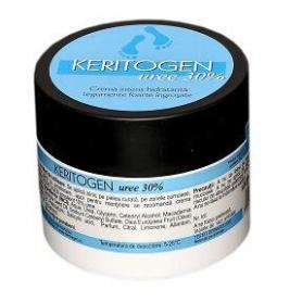 Keritogen Uree 30 Crema intens hidratanta tegumente foarte ingrosate, 50gr, Herbagen