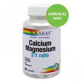 Calciu, Magneziu si Vitamina D, 90 capsule, Secom