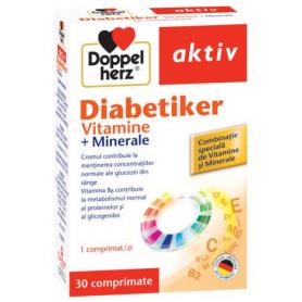Diabetiker, Vitamine si Minerale pentru diabetici, 30 comprimate, Doppelherz